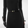 Nappa Leather and Plexiglass Deco Belt