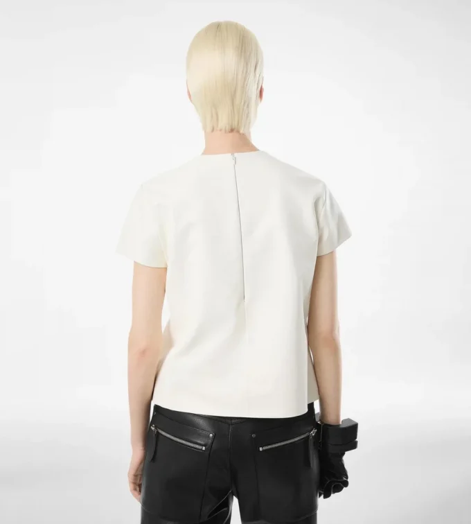 Nappa Lux and Washed Duchesse T-Shirt