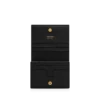 Natural Grain Leather Padlock Compact Wallet