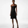 One Shoulder Twist Front Cocktail Dress