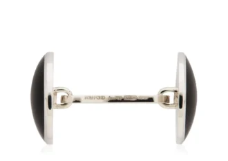 Onyx Round Cufflinks