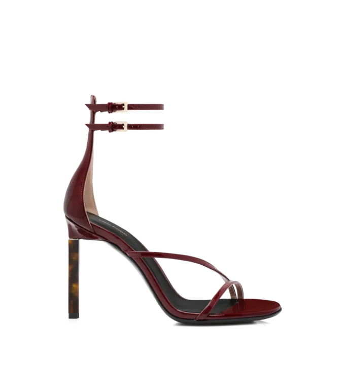 Patent Leather Ankle Strap Sandal