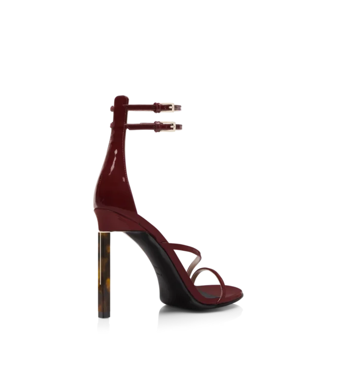 Patent Leather Ankle Strap Sandal