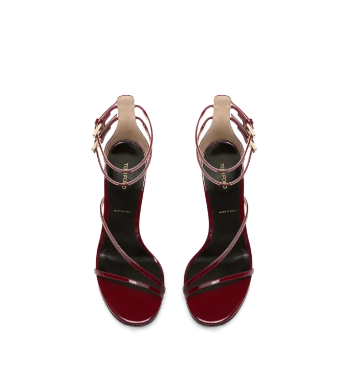 Patent Leather Ankle Strap Sandal