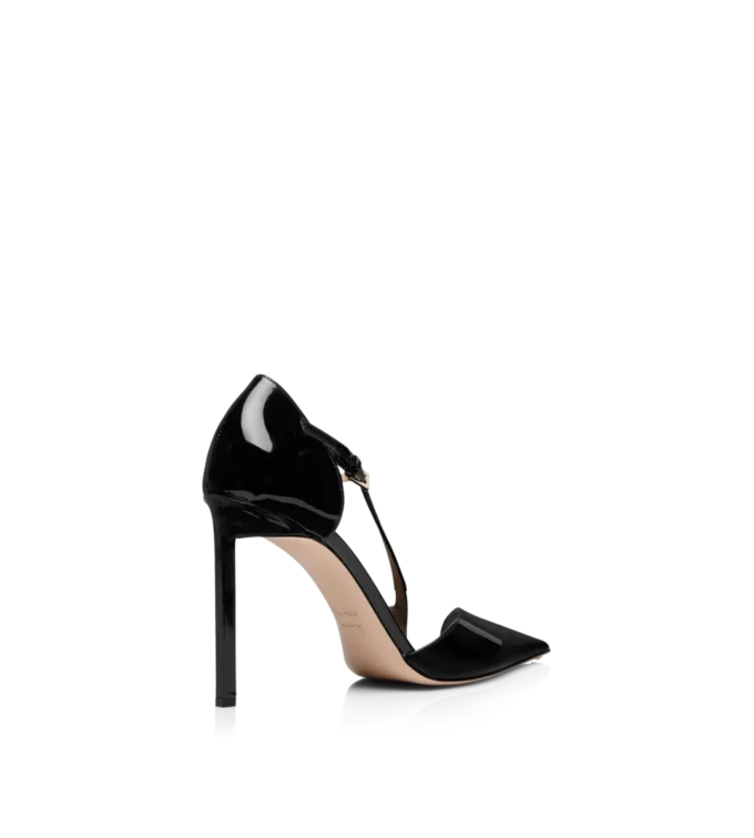 Patent Leather Asymmetric Pump