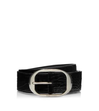 Printed Alligator Oval Belt Printed Alligator Oval Belt