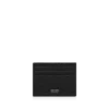 Printed Deer Leather Elongated T Line Card Holder with Central Pocket