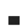 Printed Deer Leather Elongated T Line Card Holder with Central Pocket