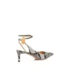 Printed Python Padlock Slingback