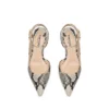 Printed Python Padlock Slingback