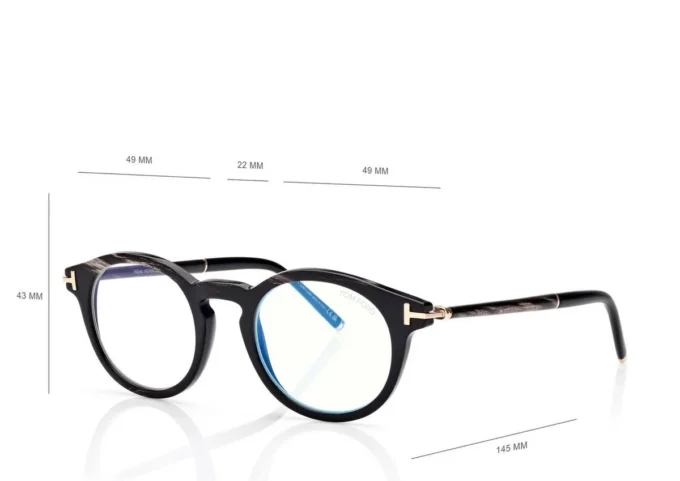 Round Horn Blue Block Opticals