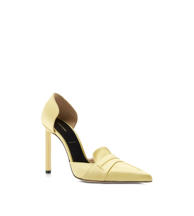Satin Eva D’Orsay Pump