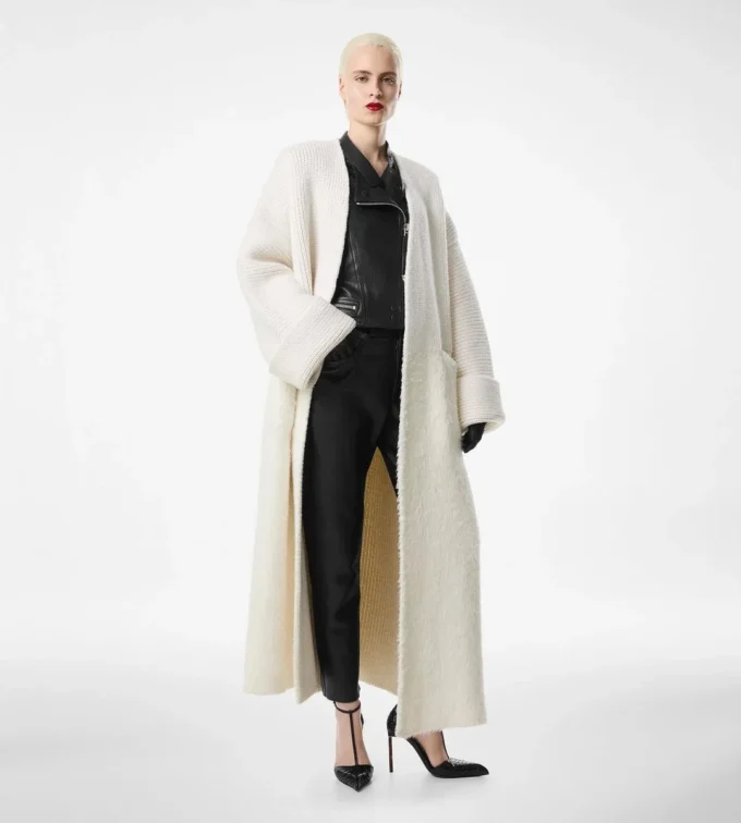 Sculptural Maxi Coat