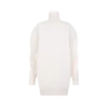 Sculptural Merino Blend Oversized Turtleneck Sweater Dress