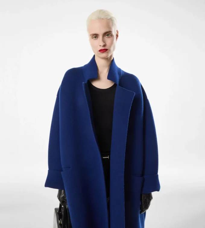 Sculptural Single Breasted Opera Coat