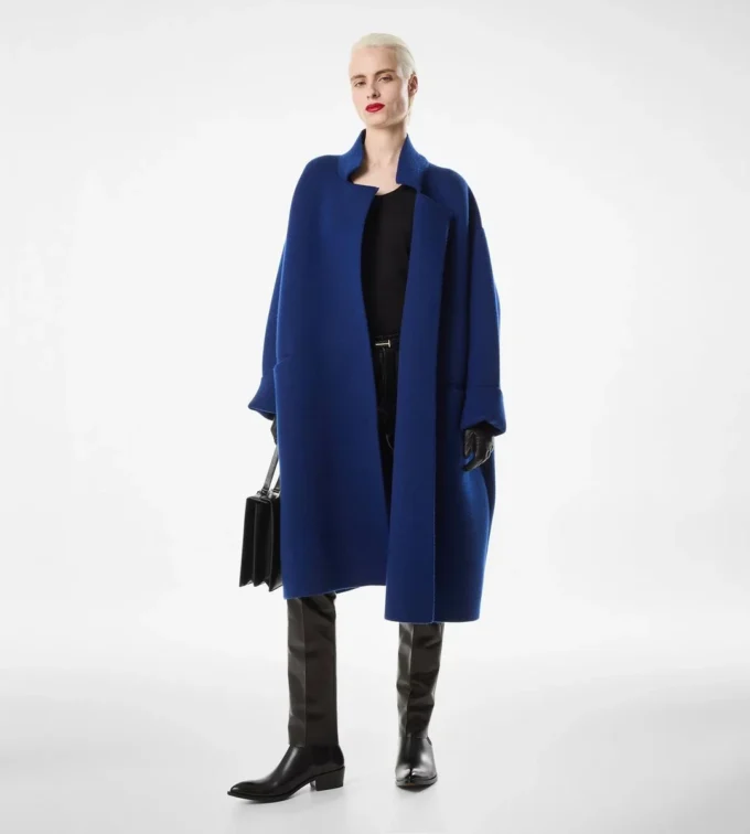 Sculptural Single Breasted Opera Coat