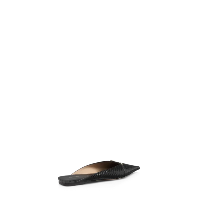 Semi Shiny Printed Python Julianne Mule