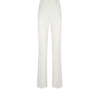 Shadow Stripe Wool Silk Tailored Straight Pants