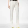 Shadow Stripe Wool Silk Tailored Straight Pants