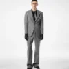 Sharkskin Herringbone Double Splittable Pant