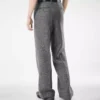 Sharkskin Herringbone Double Splittable Pant