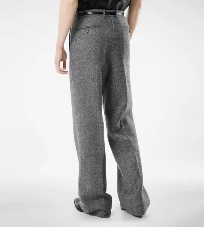 Sharkskin Herringbone Double Splittable Pant