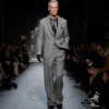 Sharkskin Herringbone Double Splittable Jacket
