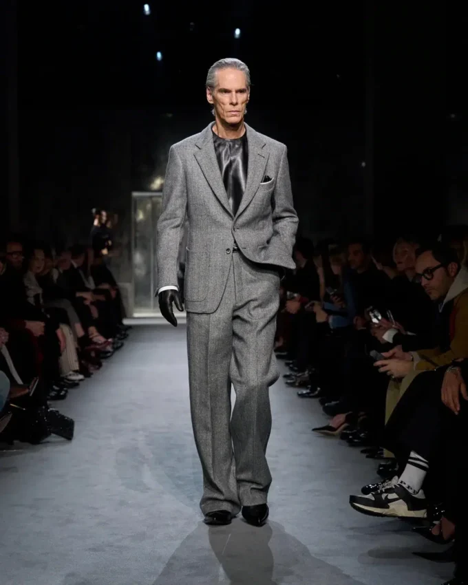 Sharkskin Herringbone Double Splittable Jacket
