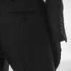 Sharp Herringbone Tailored Straight Pants