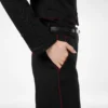 Sharp Wool Gabardine Officer Pants with Piping