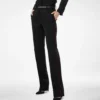 Sharp Wool Gabardine Officer Pants with Piping