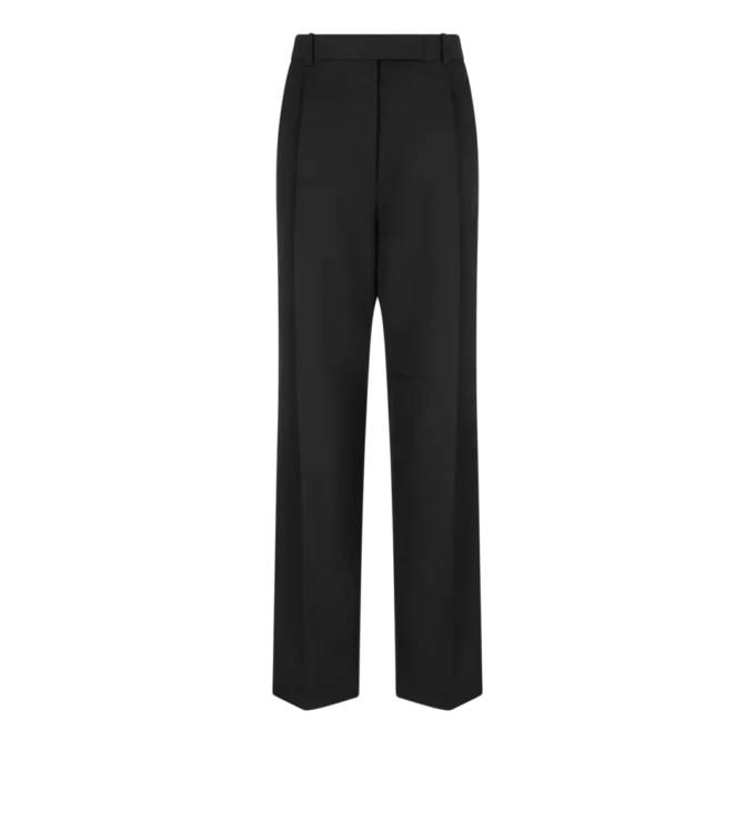 Sharp Wool Pleated Pants