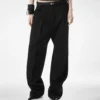 Sharp Wool Pleated Pants