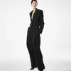 Sharp Wool Tuxedo Jumpsuit