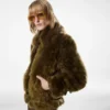 Shearling Blouson with Leather Details