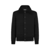 Shearling Collar Cashmere Cardigan