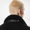 Shearling Collar Cashmere Cardigan