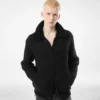 Shearling Collar Cashmere Cardigan