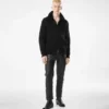 Shearling Collar Cashmere Cardigan