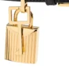 Shiny Leather Padlock Pointy Naked Sandal