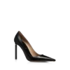 Shiny Leather T Pump