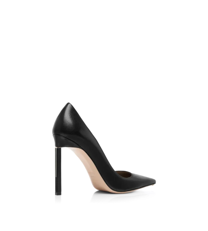 Shiny Leather T Pump