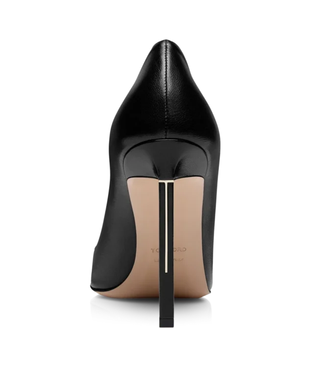 Shiny Leather T Pump