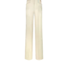 Silk and Wool Twill Tailored Boot Cut Pants