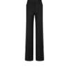 Silk Blend Twill Tuxedo Tailored Boot Cut Pants