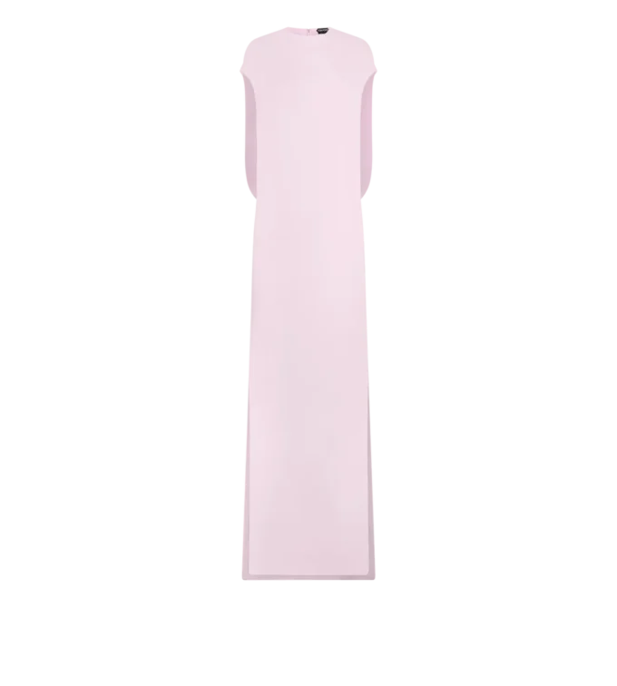Silk Double Georgette Stretch Evening Dress