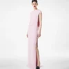 Silk Double Georgette Stretch Evening Dress