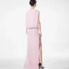 Silk Double Georgette Stretch Evening Dress