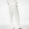 Silk Twill Pj Pants with Piping