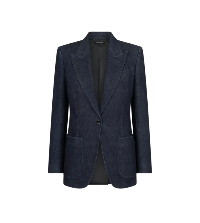 Single Breasted Peak Lapel Jacket